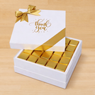 "Thank you" sun streak designed premium chocolate one layer hard box