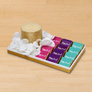 Diwali designed candle & chocolate tray