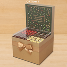 Season's Greetings with acrylic designed premium chocolate large hamper