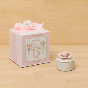Set of 20 boxes baby girl pink rose f...