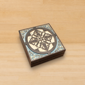 Pattern designed decorated chocolate ...