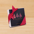 Set of 15 Merry Christmas three trees designed premium chocolate 4 piece hard box giveaway
