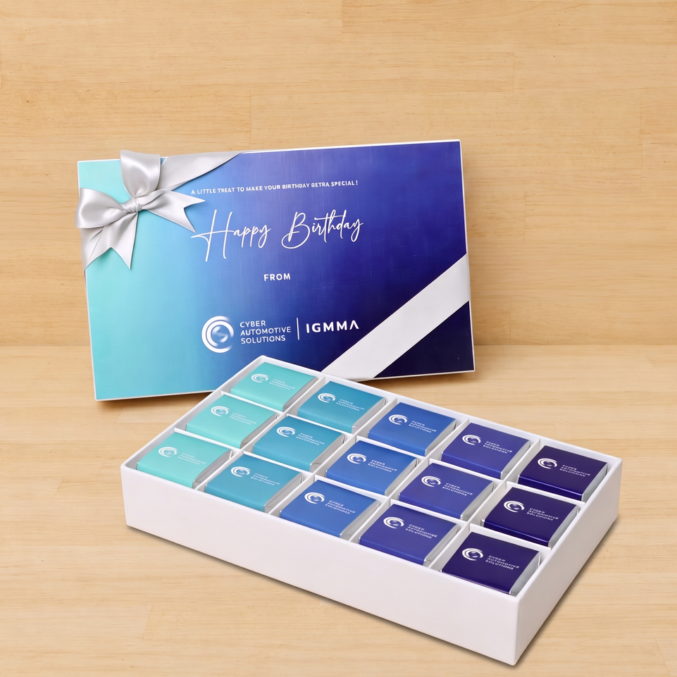 Set of 4 Corporate customized premium chocolate 15P hard box
