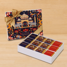 Happy diwali majestic elephant designed 12-piece premium chocolate hard box