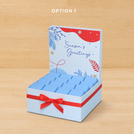 Season's greeting designed premium chocolate medium hamper