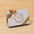 Set of 8 Season's greeting wreath designed premium chocolate 6 piece hard box