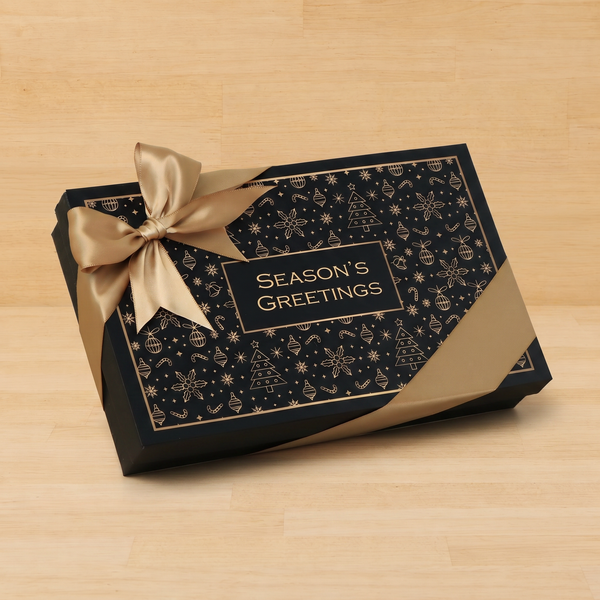 Season's greetings Christmas designed premium chocolate 15P hard box
