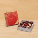Happy diwali festive frame designed premium chocolate 9P hard box