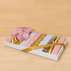 Flower decorated premium chocolate me...