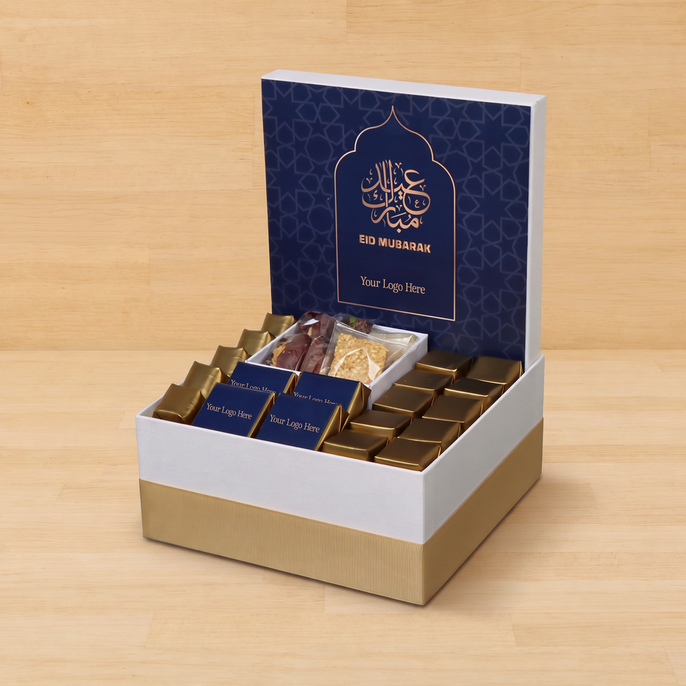 Corporate customized eid designed chocolate & sweets medium hamper