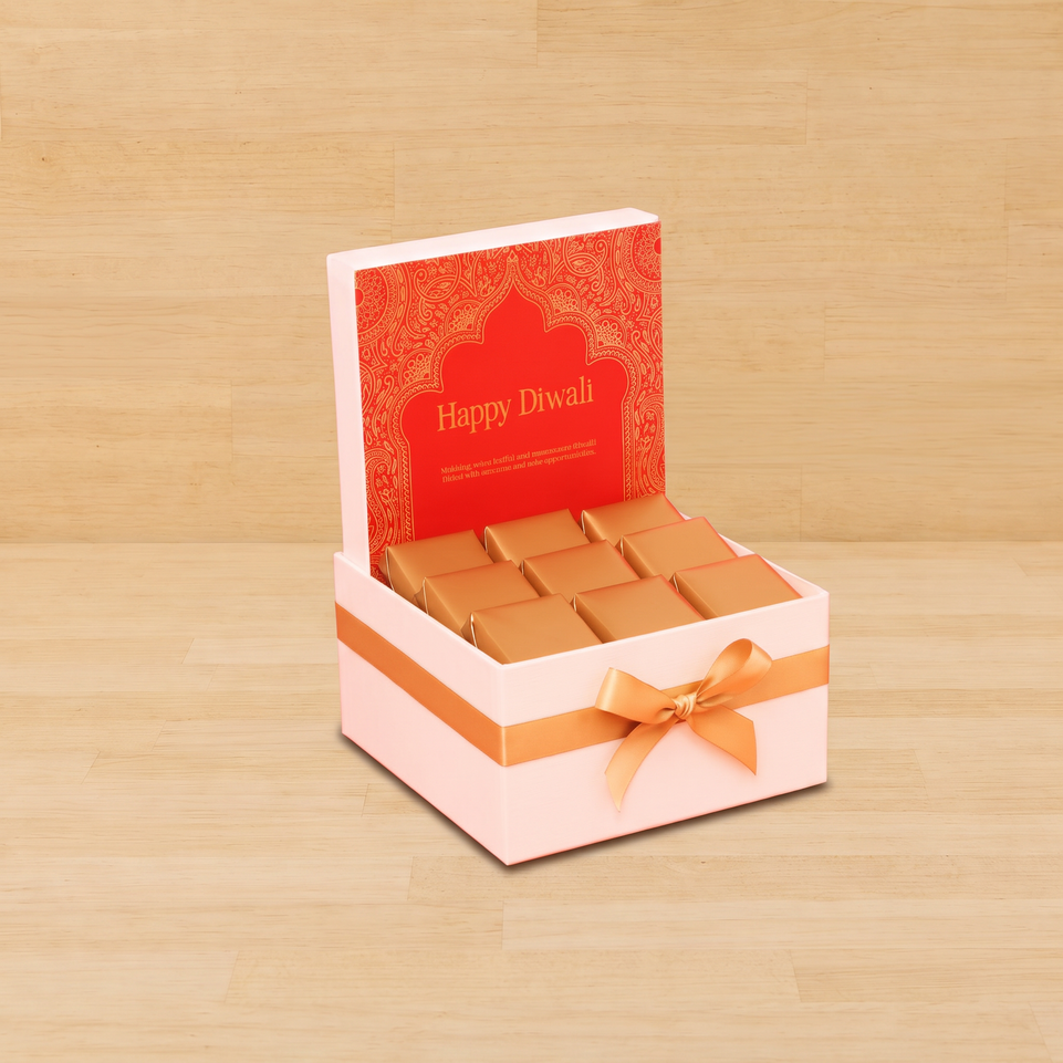 Happy Diwali Festive designed premium chocolate small hamper