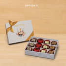 Happy diwali floral candle designed premium chocolate 12P hard box