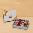 Happy diwali floral candle designed premium chocolate 12P hard box