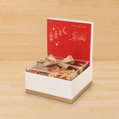 Corporate customized ramadan designed premium chocolate & dates, nuts large hamper