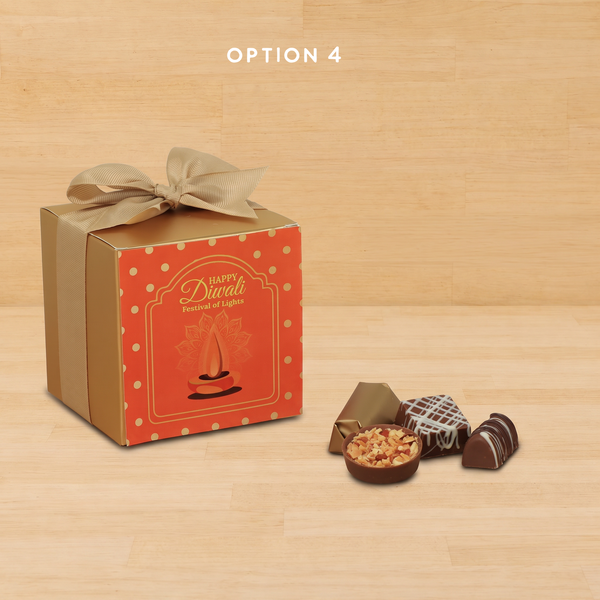 Set of 20 Happy Diwali festival of lights designed premium chocolate soft box