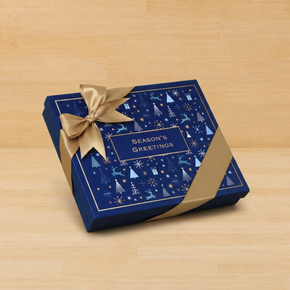 Season's greetings Christmas designed premium chocolate 20P hard box