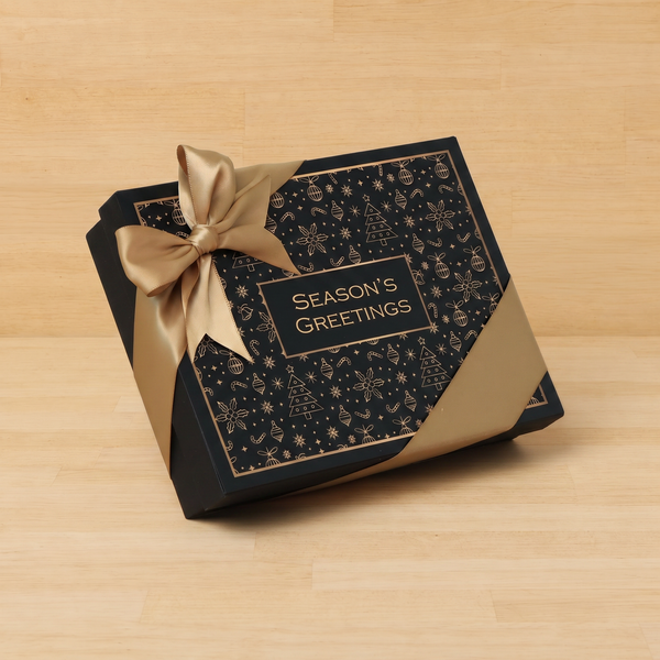 Season's greetings Christmas designed premium chocolate 20P hard box