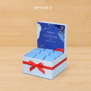 Merry christmas and happy new year designed premium chocolate small hamper