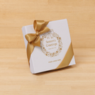 Set of 15 Season's greeting wreath designed premium chocolate 4 piece hard box