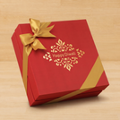 Happy Diwali ornament designed premium chocolate 2-layer hard box