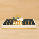 Corporate customized premium chocolate medium leather tray