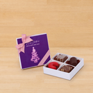 Set of 15 Merry Christmas & happy new year magical tree design premium chocolate 4 piece hard box