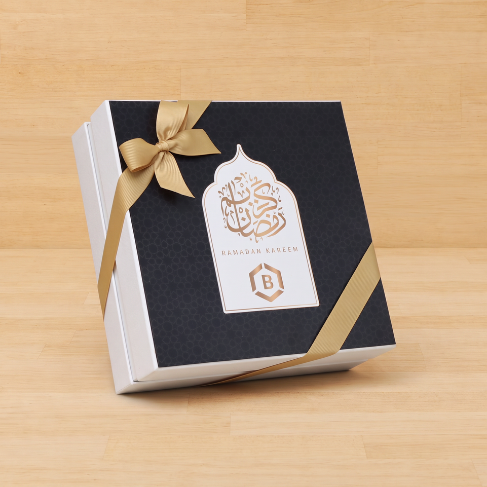 Set of 2 Corporate customized premium chocolate & dates hard box