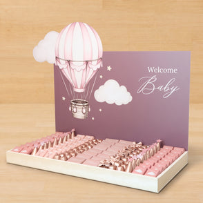 Welcome baby hot air balloon theme pr...