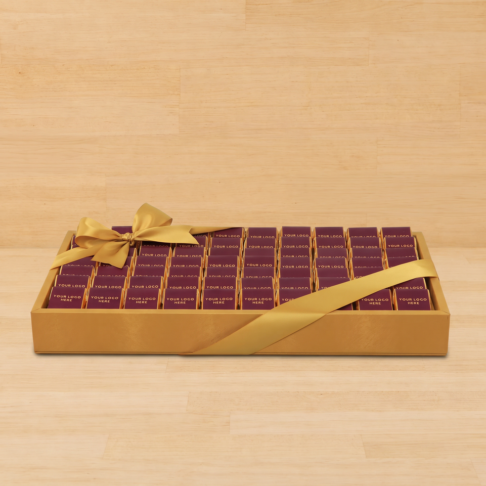 Corporate customized premium chocolate medium leather tray