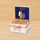 Season's greeting christmas tree designed premium chocolate small hamper