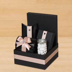 Elegant chocolate & sweets black medi...