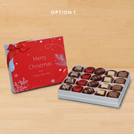 Merry christmas designed premium chocolate 20p hard box