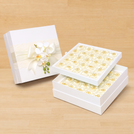 Luxury bridal with ring decorated chocolate 2-layer hard box