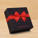 Happy Valentine's Day tiny hearts designed 2-layer premium chocolate gift box