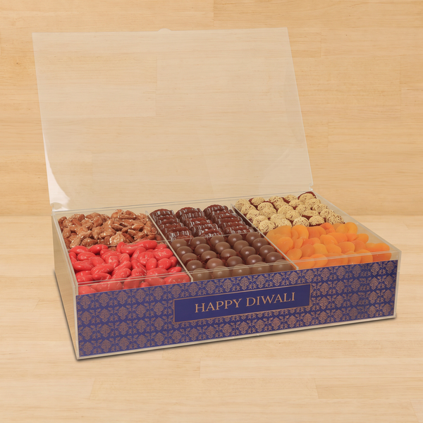 Diwali designed premium chocolate & sweets acrylic large tray