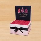 Season's greetings three tree designed premium chocolate extra large hamper