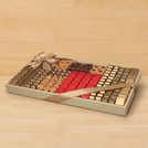 Premium chocolate & sweets large leather tray