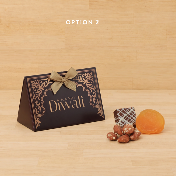 Set of 20 Happy Diwali designed chocolate & sweets triangle box