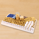 Corporate customized premium chocolate large leather tray