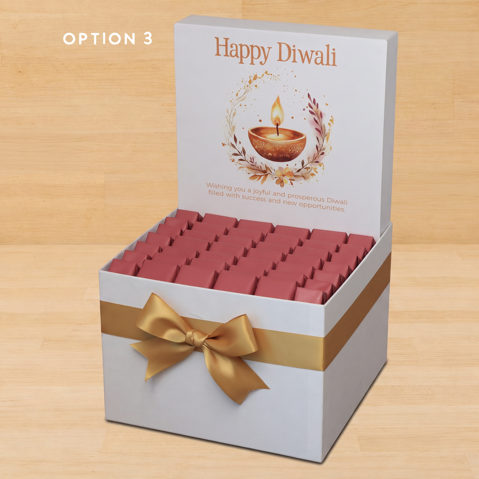 Happy diwali floral radiance designed premium chocolate large hamper