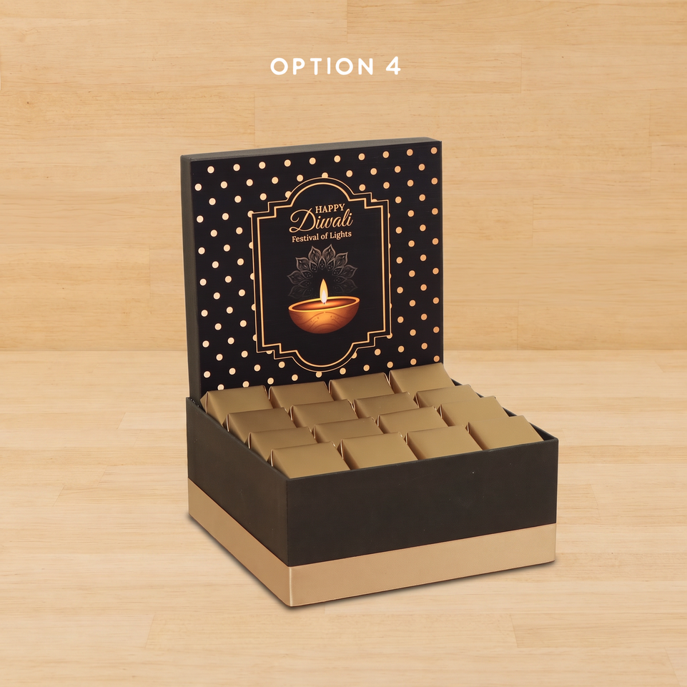 Happy Diwali festival of lights designed premium chocolate medium hamper