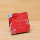Set of 5 corporate customized merry christmas designed premium chocolate 9p hard box