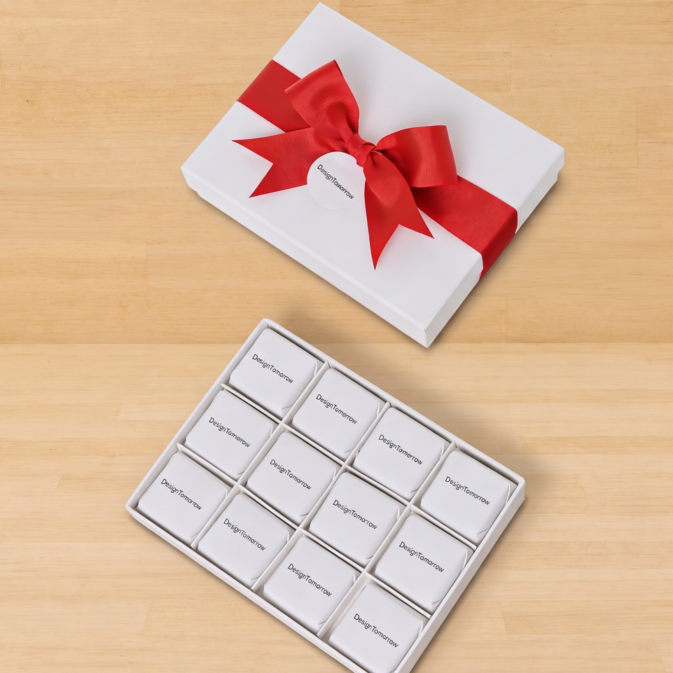Set of 5 Corporate branded chocolate 12P hard box