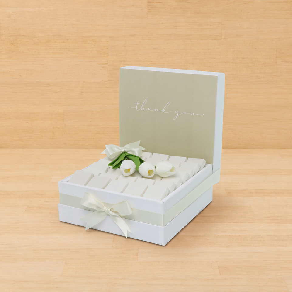 "Thank you" minimalist designed premium chocolate large hamper