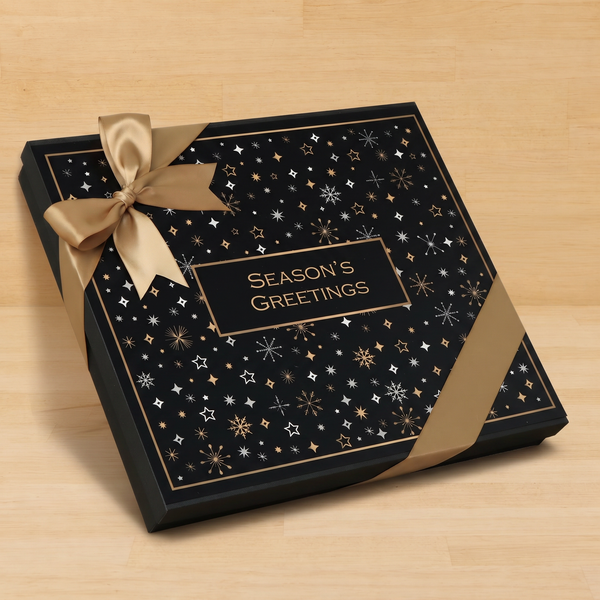Season's greetings Stars designed premium chocolate 42P hard box