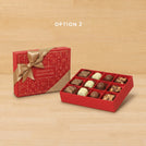 Season's greetings Christmas designed premium chocolate 12P hard box