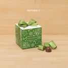Set of 20 Merry Christmas and Happy New Year designed premium chocolate cube soft box