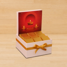 Happy diwali candle lights designed premium chocolate small hamper