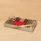 Premium chocolate & sweets medium leather tray