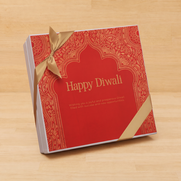 Happy diwali festive frame designed premium chocolate hard box